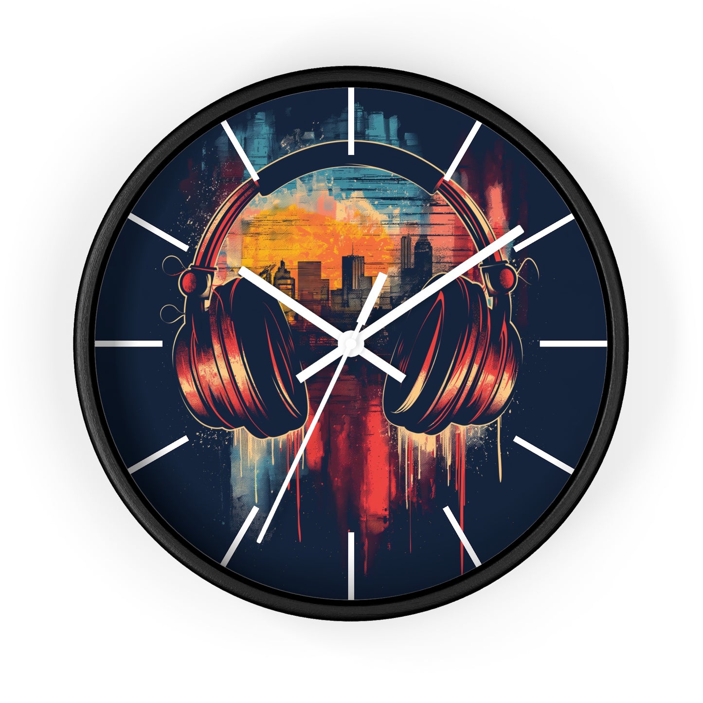 Headphone Themed Wall Clock