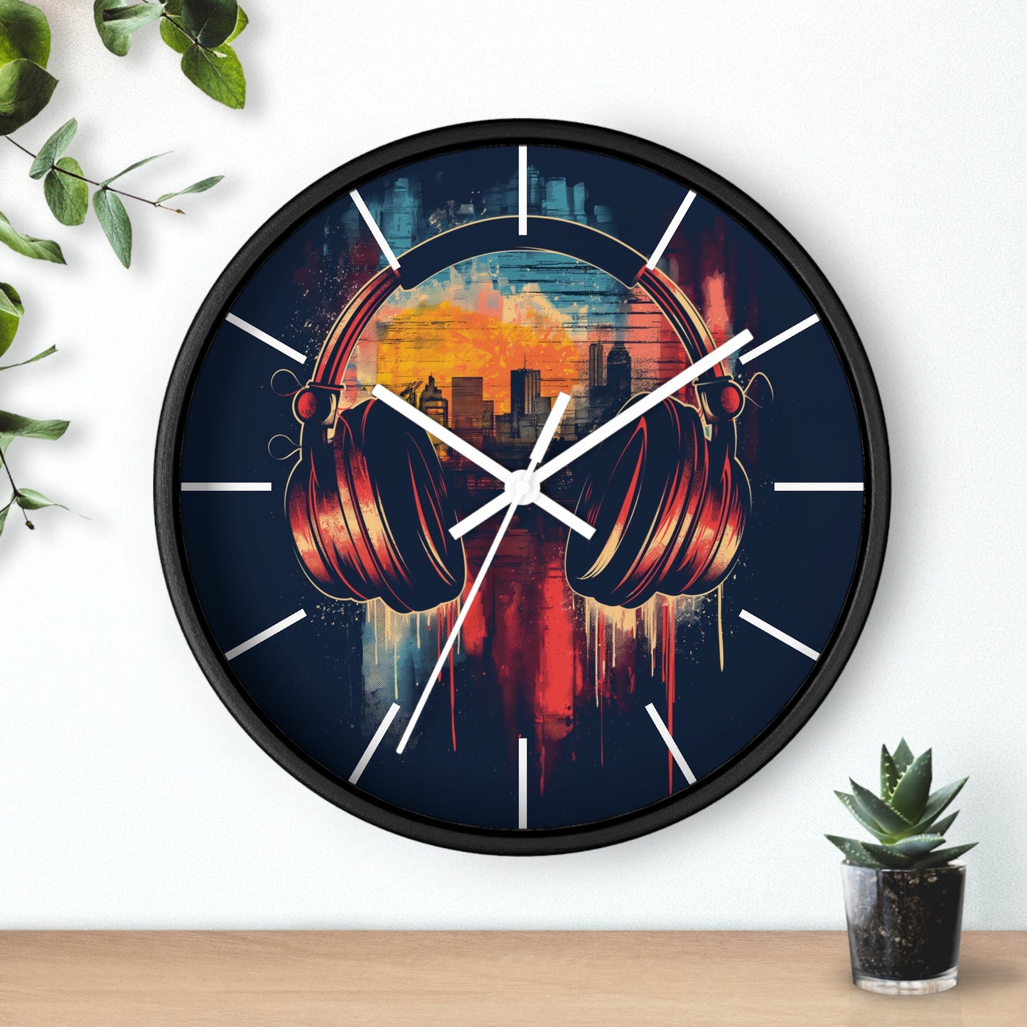 Headphone Themed Wall Clock