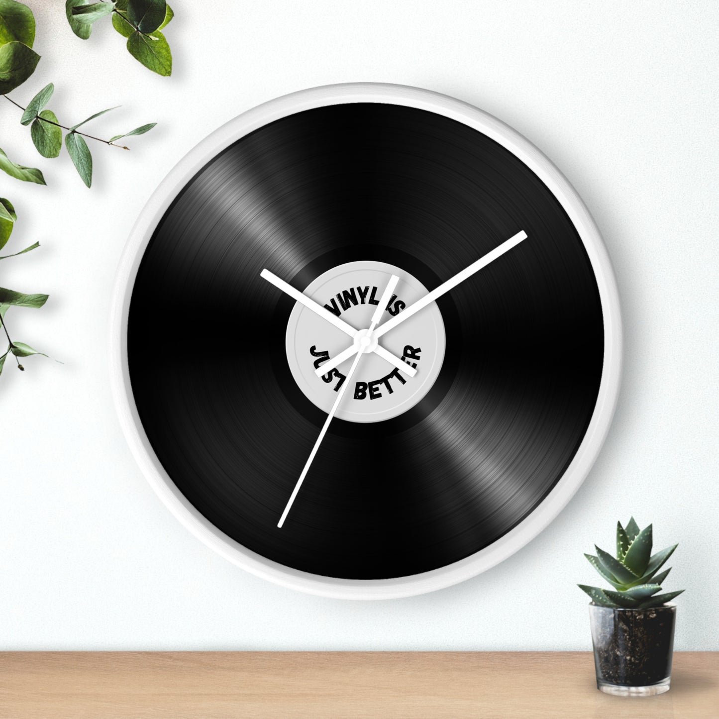 Vinyl is Just Better Wall Clock V2