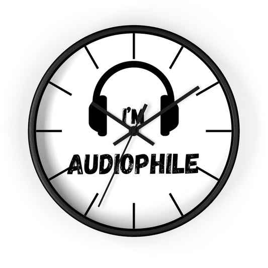 I'm Audiophile Themed Wall Clock