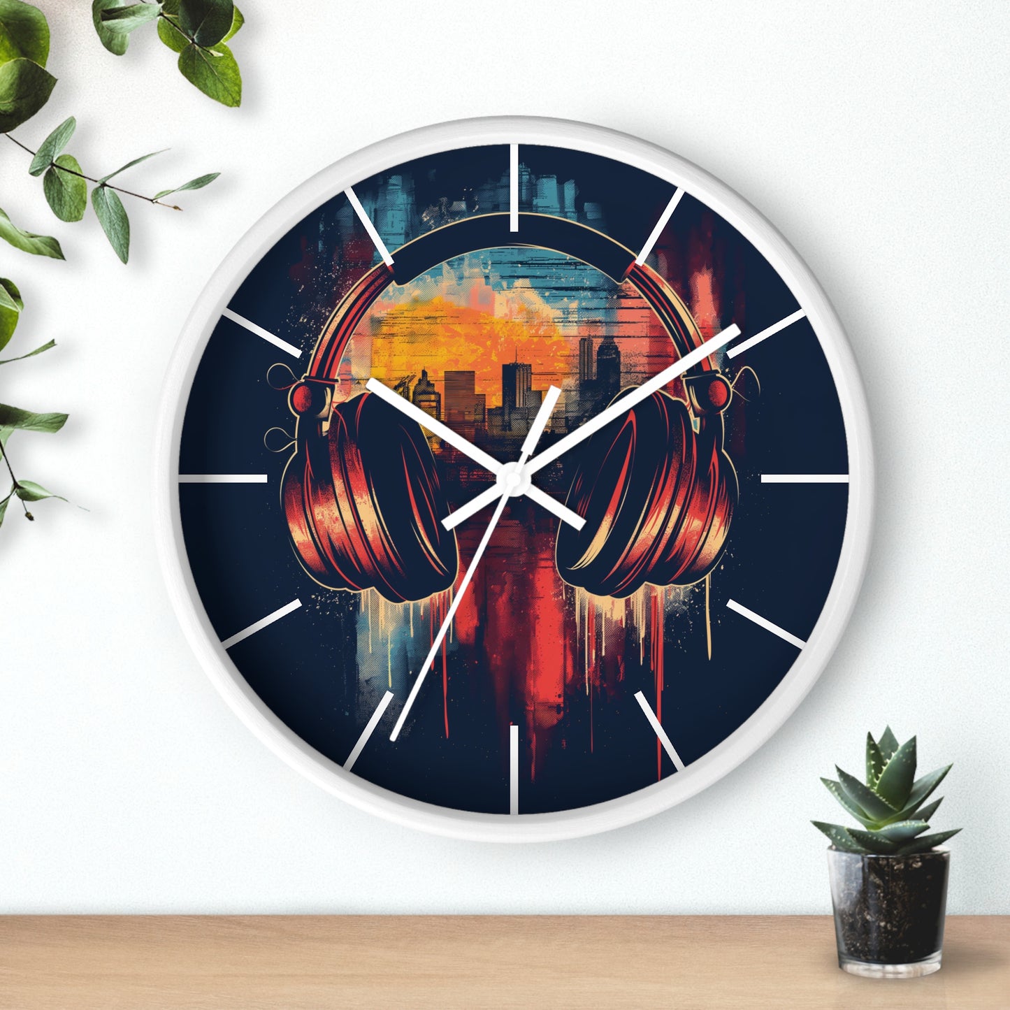 Headphone Themed Wall Clock