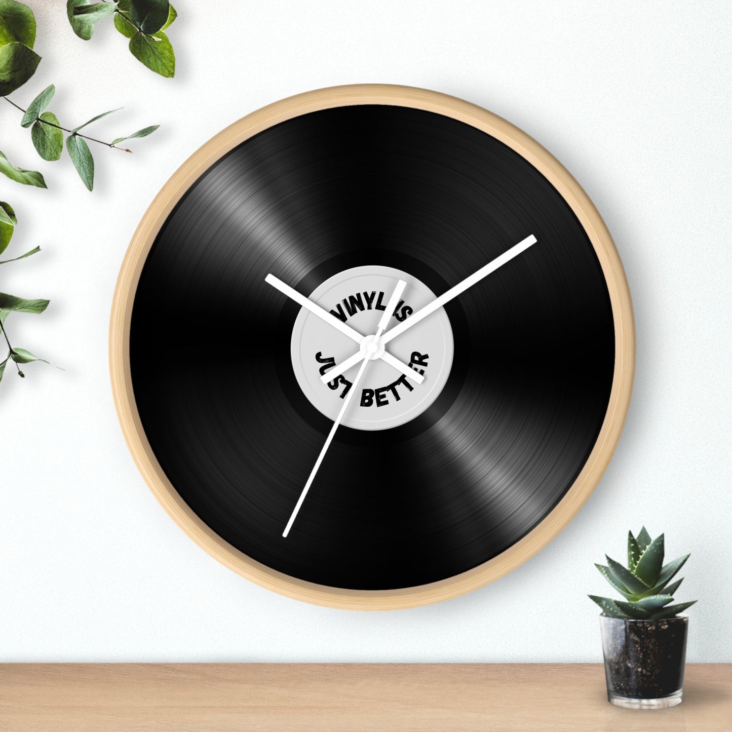 Vinyl is Just Better Wall Clock V2