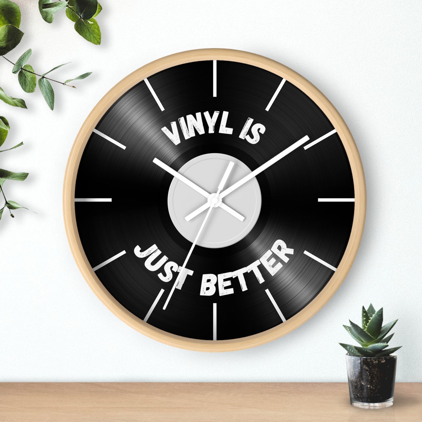 Vinyl Is Just Better Wall Clock