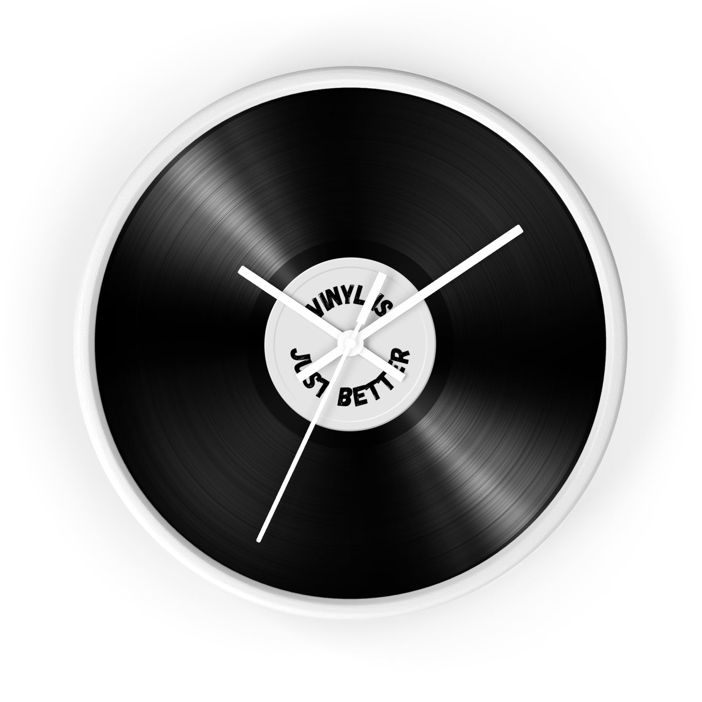 Vinyl is Just Better Wall Clock V2