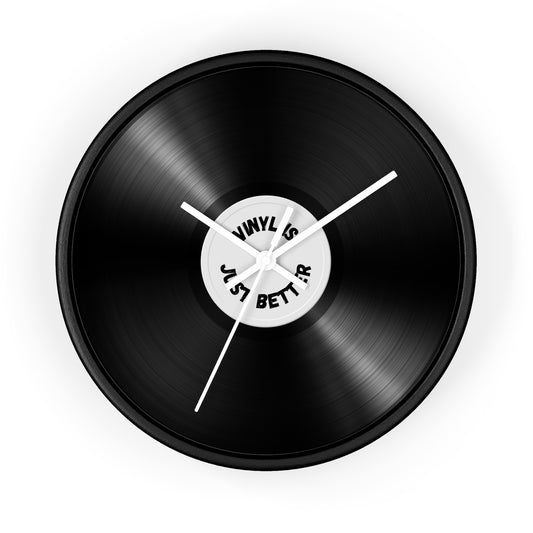 Vinyl is Just Better Wall Clock V2