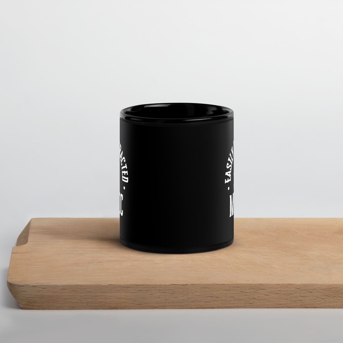 Easily Distracted By Music - Black Glossy Mug