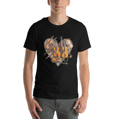 Musical heart V2 - Unisex t-shirt