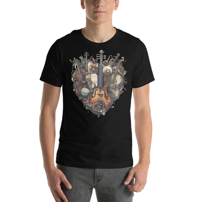 Musical Heart V4 - Unisex t-shirt