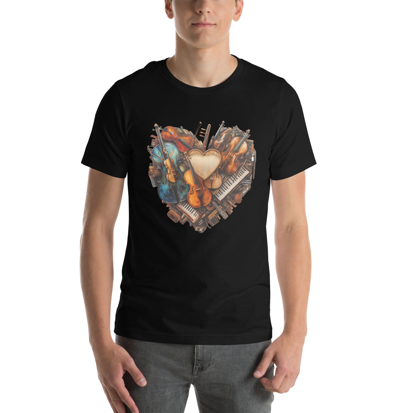 Musical heart V3 - Unisex t-shirt