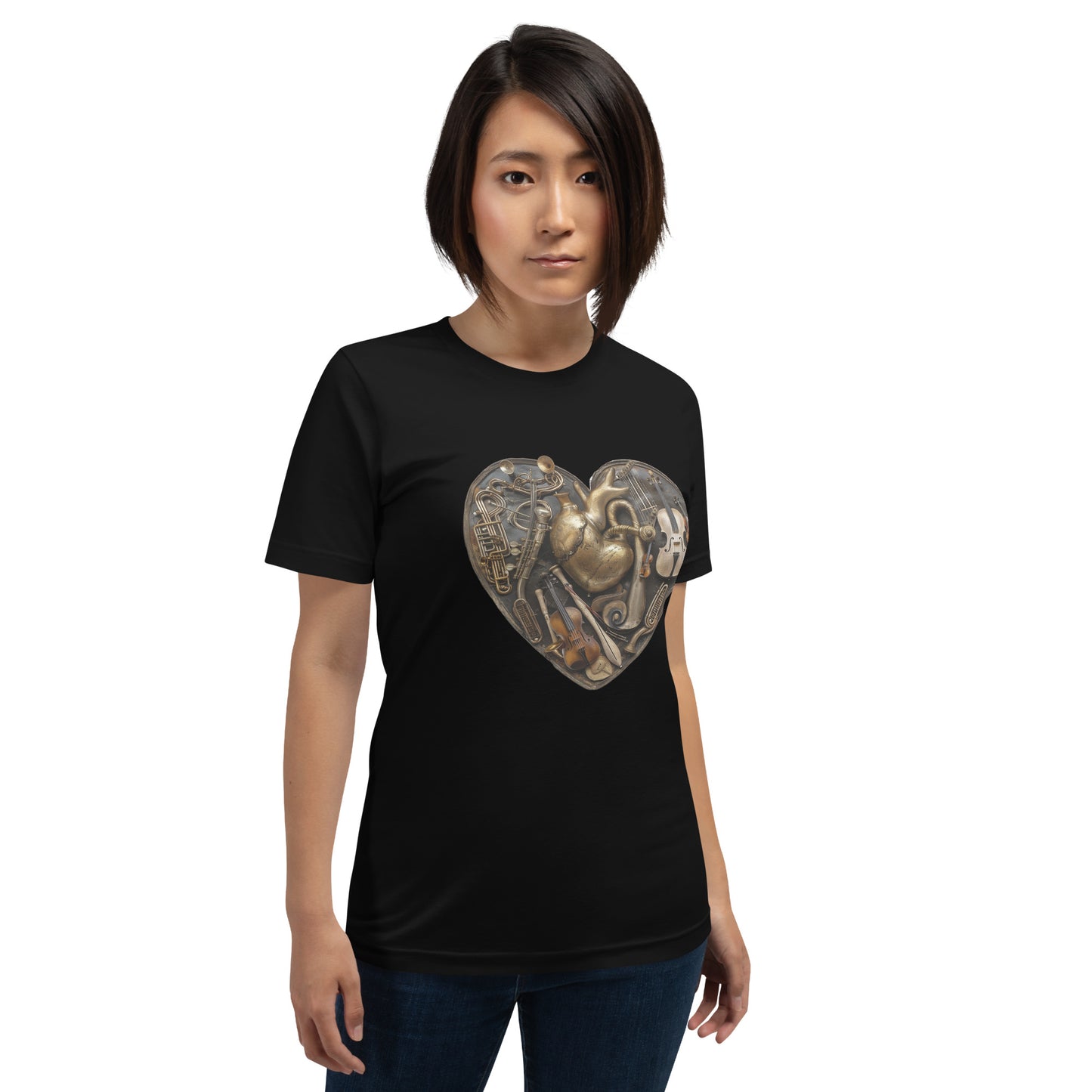 Musical heart v5 - Unisex t-shirt