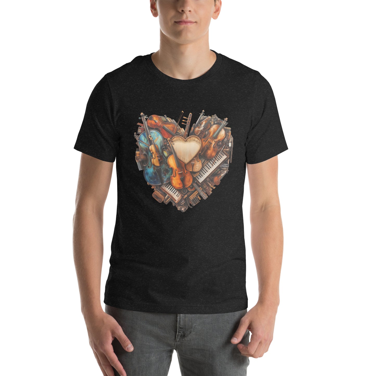 Musical heart V3 - Unisex t-shirt