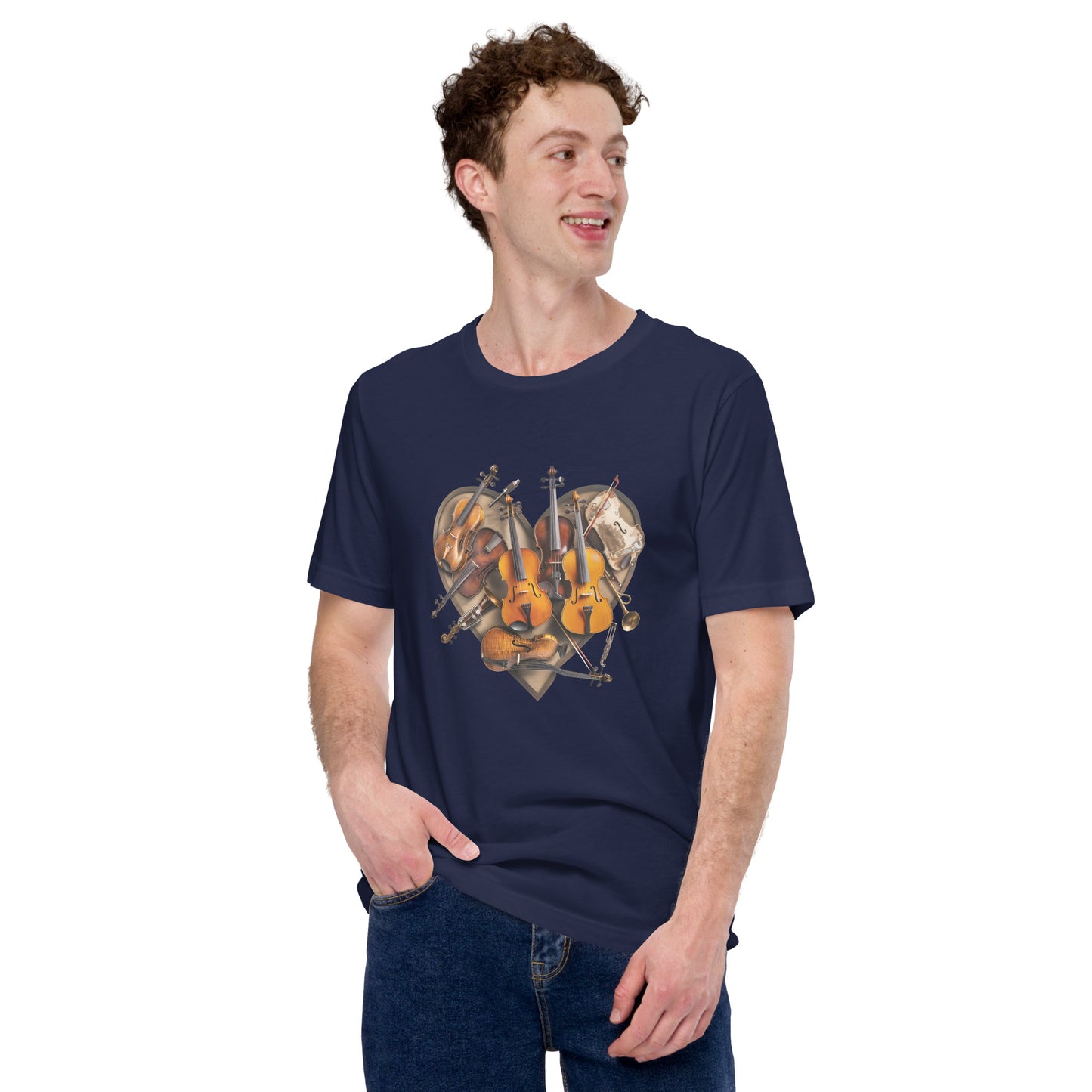 Musical heart V2 - Unisex t-shirt