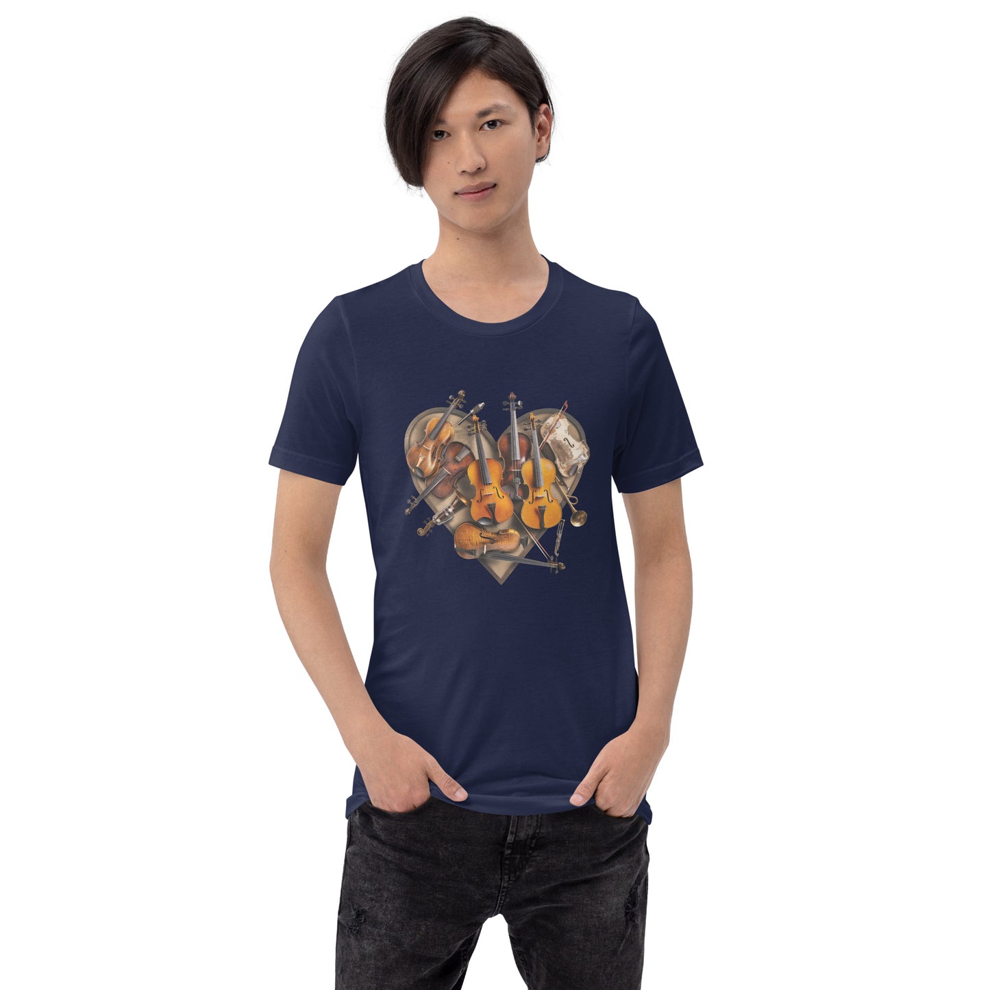 Musical heart V2 - Unisex t-shirt