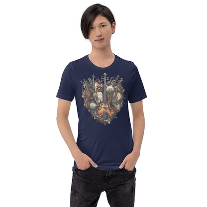 Musical Heart V4 - Unisex t-shirt