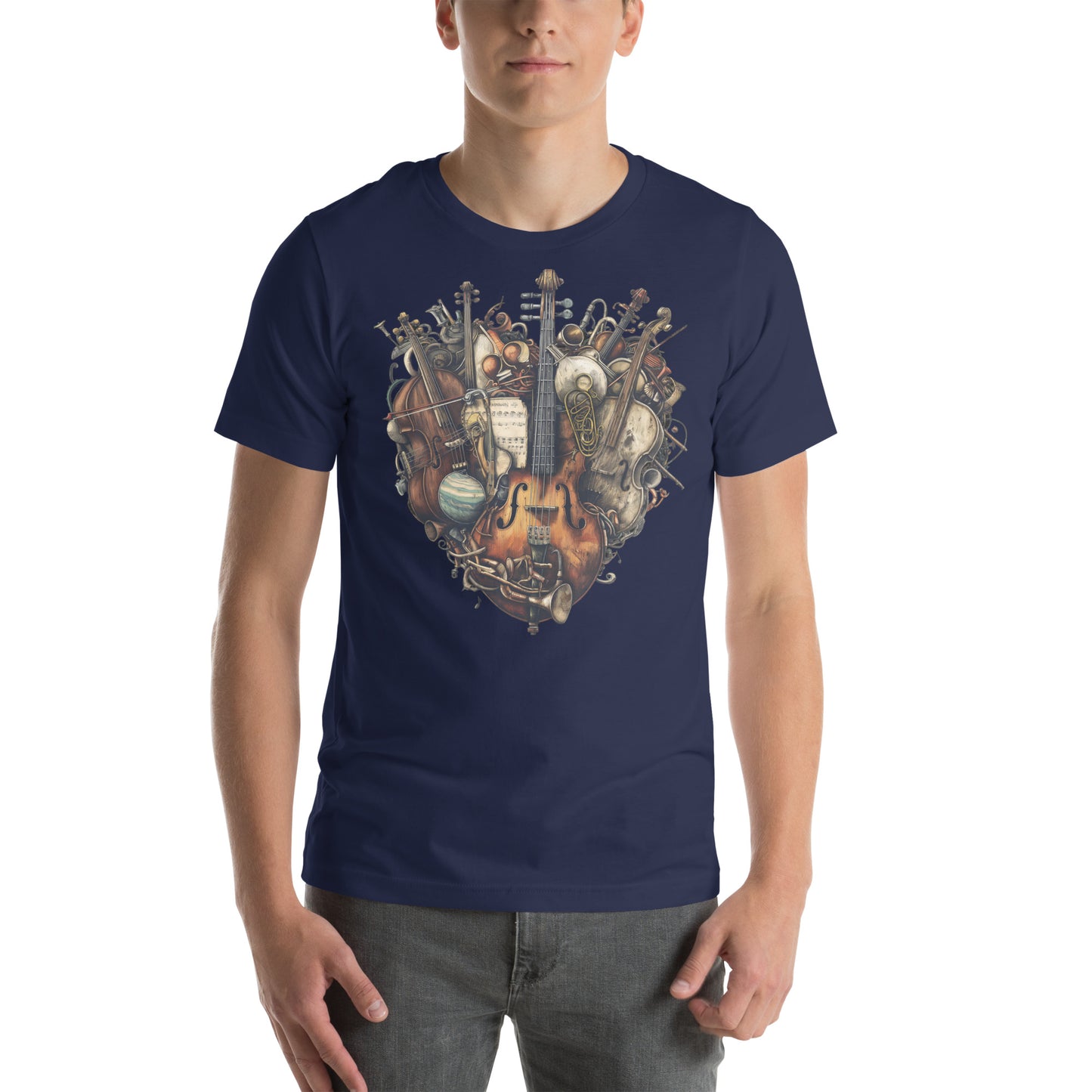 Musical Heart V4 - Unisex t-shirt