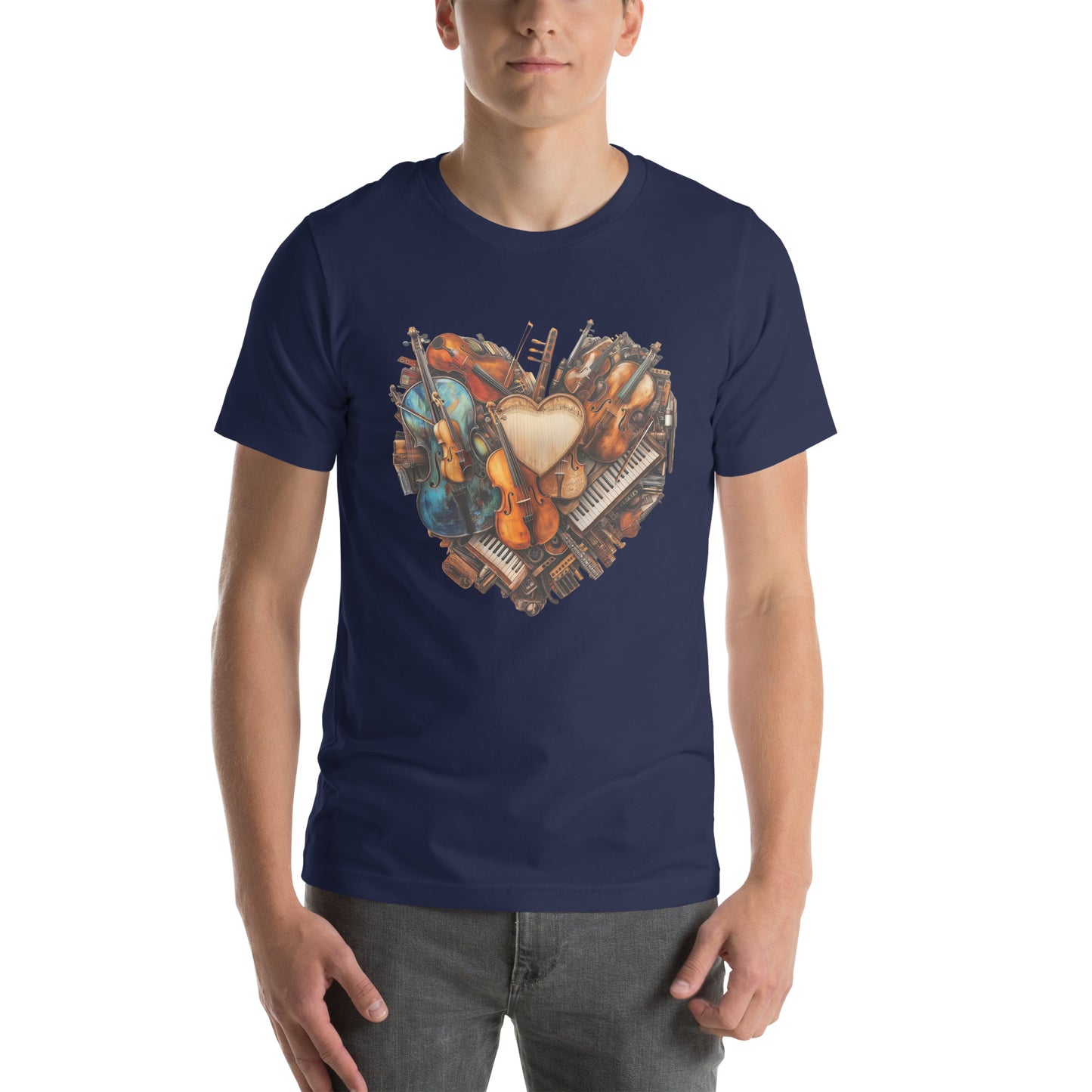 Musical heart V3 - Unisex t-shirt