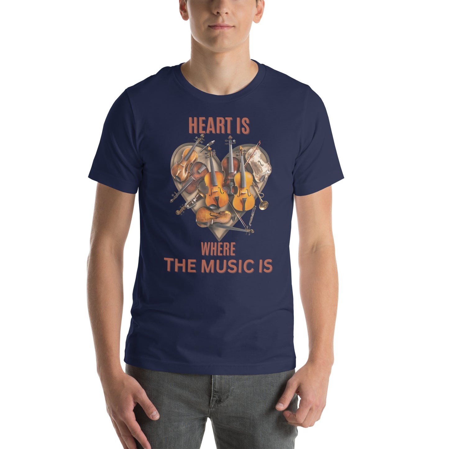 Heart is where the music is V2 - Unisex t-shirt