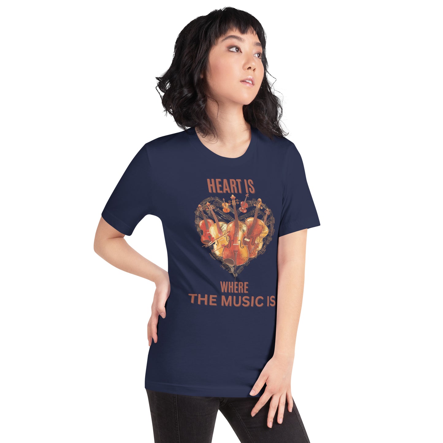 Heart is where the music is - Unisex t-shirt