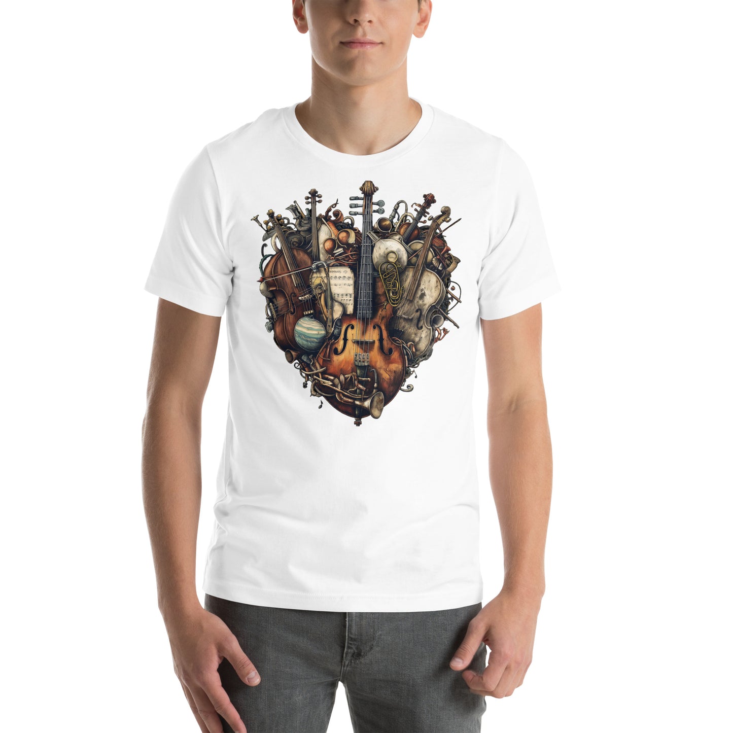 Musical Heart V4 - Unisex t-shirt