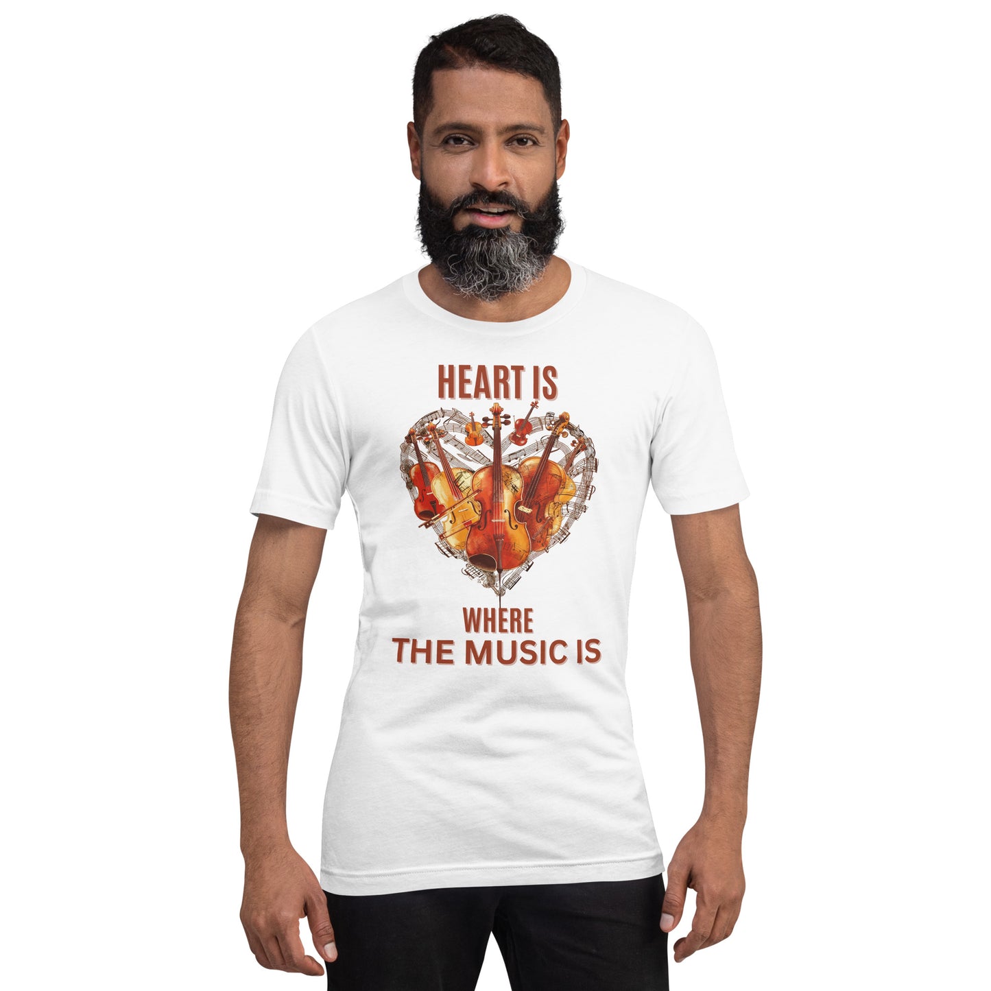 Heart is where the music is - Unisex t-shirt