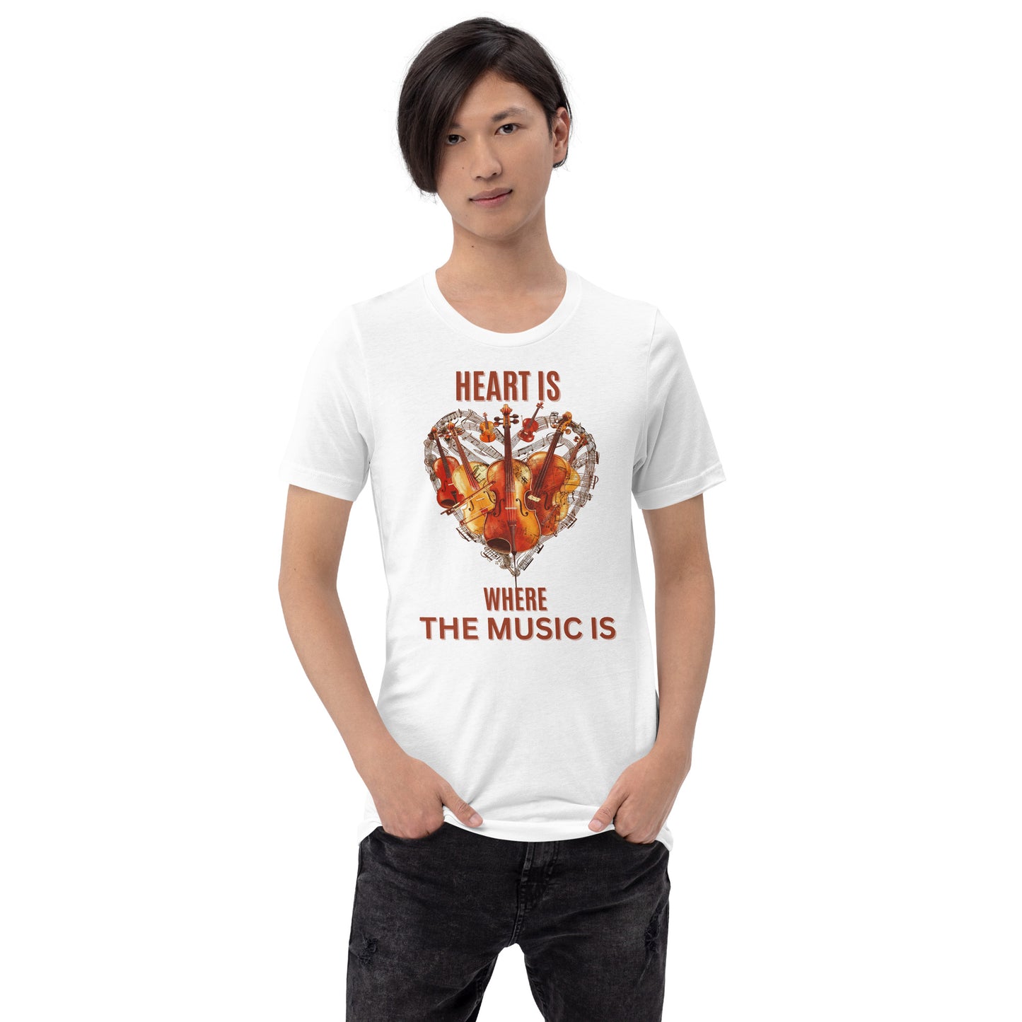 Heart is where the music is - Unisex t-shirt