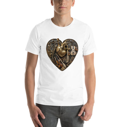 Musical heart v5 - Unisex t-shirt