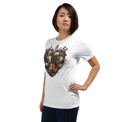 Musical Heart V4 - Unisex t-shirt