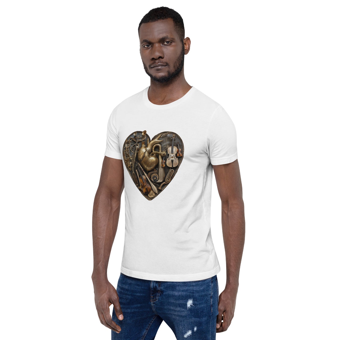 Musical heart v5 - Unisex t-shirt