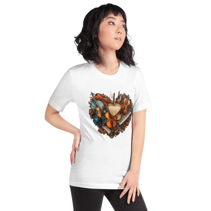 Musical heart V3 - Unisex t-shirt